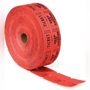 Ticket rolls for party ambiance  1"H × 1"W x 1"D